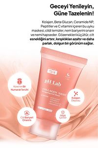 Phlab Collagen Night Soyulabilen Kolajen Gece Maskesi, Soyulabilir Kolejen Yüz Maskesi ürün fotoğrafı