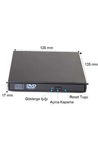 Harici Dvd Rw Usb 2.0 Cd Dvd Yazıcı Okuyucu  Cd-rw Sürücü Dvd Rom Oynatıcı ürün fotoğrafı