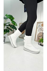 Günlük Unisex Yetişkin Çocuk Beyaz Kar Botu Içi Kürklü Cırt Cırtlı Kaymaz Taban Ayakkabı 802 ürün fotoğrafı