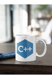 C++ Yazılım Programı Logo Kupa Kahve Çay Kupası Sevgililer Arkadaş Doğum Günü Hediye Porselen ürün fotoğrafı