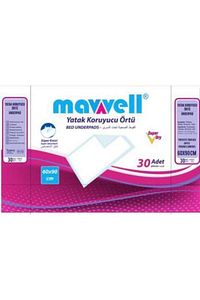 Mavell 30 Lu Köpekler Ve Kediler Için Tuvalet Pedi Süper Emici Yatak Koruyucu Serme Bezi 60x90 Cm ürün fotoğrafı