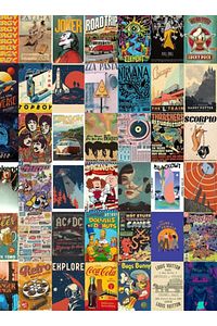 Aesthetic Mixed Retro 110'lu Poster Duvar Posteri Seti ürün fotoğrafı