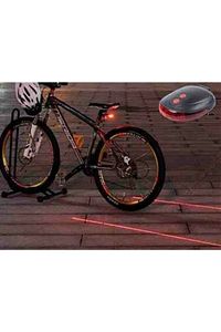 Bisiklet Lazer Güvenlik Şeriti Led Stop Lambası 7 Fonksiyon 5 Led Pra-1679924-4915 ürün fotoğrafı