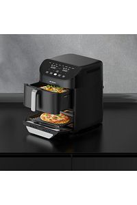 Xxl 11 Litre Çift Hazneli Fastfryer (yağsız Fritöz Airfryer ) Haf-11 ürün fotoğrafı