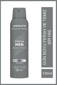 Fresh Men Pudrasız Deodorant Sprey 150 ml X 5 Adet ürün fotoğrafı