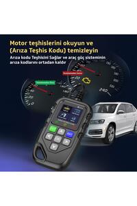NPC119 1.8" Renkli Türkçe Ekran OBDII/EOBD+CAN Modlu Otomatik Araç Arıza Tespit/Silme Cihazı ürün fotoğrafı