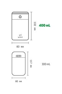 400 ml Ultrasonik Hava Nemlendirici Buhar Makinesi Ve Aroma Difüzörü H2o Gri ürün fotoğrafı