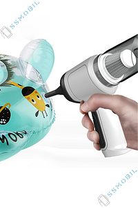 Ally 12000pa Güçlü Emiş Üfleme Özellikli Ev Araç Kablosuz Şarjlı El Süpürgesi 5000mah 120w 2in1 ürün fotoğrafı