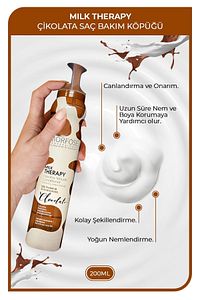 Milk Therapy Chocolatte Saç Köpüğü 200 ml - Besleyici, Koruyucu Etki ürün fotoğrafı