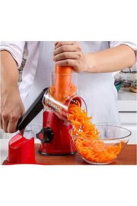 Yeşil Kollu Sebze Rende Doğrama Makinesi 3 Farklı Çelik Bıçak Doğrayıcı ürün fotoğrafı