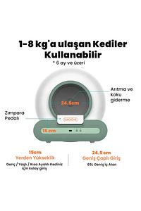 Ti 65l Wifi Otomatik Akıllı Kedi Tuvaleti Yeni Versiyon ürün fotoğrafı