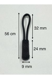 Fermuar Elcik Ipi 10 Lu Set Siyah ürün fotoğrafı
