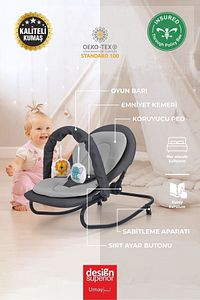 Umay Anakucağı, Kademeli, Sallanır, Sabitlenebilir, Oyuncaklı, Bebek Ana Kucağı Puset, Ana Dizi ürün fotoğrafı