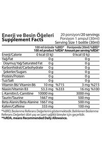 L-karnitin Matrix 3000 Mg 20 Ampül Şeftali ürün fotoğrafı