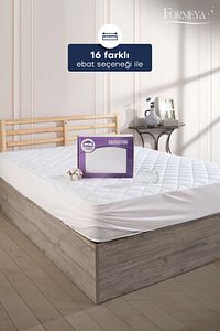 Kapitone Fitted Full Kenar Su Sıvı Geçirmez %100 Pamuk Yatak Koruyucu Alez Tek Çift Battal (16 Ebat) ürün fotoğrafı