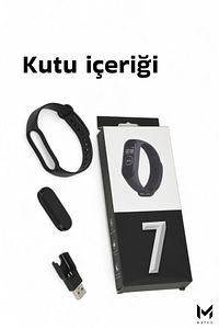M7 Akıllı Bileklik Renkli iOS & Android Uyumlu Kalp Atış Uyku Takibi Bluetooth Bildirim 2024 ürün fotoğrafı