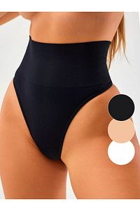 Montela model Yüksek Bel String Külot Göbek Toparlayan Model Siyah Renk ürün fotoğrafı