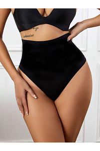 Montela model Yüksek Bel String Külot Göbek Toparlayan Model Siyah Renk ürün fotoğrafı
