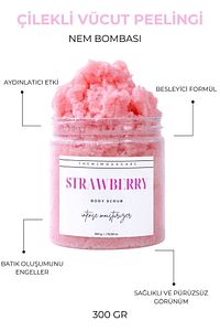 Çilek Özlü Nem Bombası, Anında Batık Karşıtı El-vücut Peeling ürün fotoğrafı