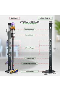 Şarjlı Süpürge Standı Dyson V15 Ayaklı Ünite Dyson Gen5detect Ayaklı Ünite ürün fotoğrafı