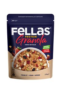 Protein Granola 3'lü Mix Paket - Hindistan C. & Kırmızı Meyveler & Karışık Kuruyemişli (270G) ürün fotoğrafı