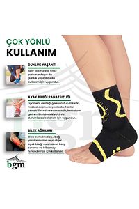 Malleol Destekli Ayak Bilekliği Örme Yüksek Kalite Örme Malleol Destekli Bileklik ürün fotoğrafı