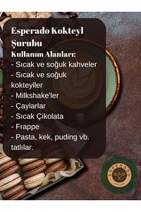 Şekersiz (SUGAR FREE)- Vanilya * Fındık * Karamel * Çikolata Aromalı Kahve Şurubu 4 Lü Set 4.x250 ml ürün fotoğrafı