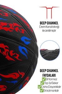 TB-500 Buzzers Basketbol Topu Pompalı Grafiti Kauçuk Dayanıklı Deep Channel Kabartma 7 NO ürün fotoğrafı