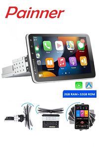 P1002 10.1inç Android 15 Tek Din Carplay 2gb Ram 32gb Hafıza 360 Derece Ekran Multimedya Teyp ürün fotoğrafı