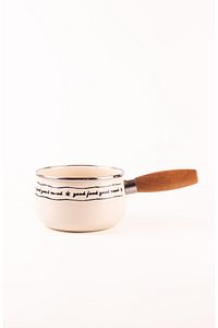 Mood Ahşap Saplı Emaye Haşlama Tavası 18cm (2,2 LİTRE) ürün fotoğrafı