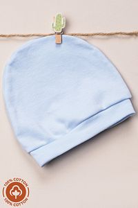 Unisex Bebek Penye Organik Pamuklu Yenidoğan 6Lı Bebek Renkli Bere Set ürün fotoğrafı