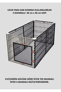 60cm X 120cm X Yükseklik 60cm Katlanabilir Köpek, Kedi, Tavşan, Çit, Kafes ürün fotoğrafı