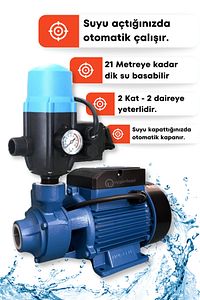 Yüksek Kalite Paket Hidrofor Otomatik Su Pompası 0.5 Hp 1 Inç Hidrofor Set Pompa 2 Kat 2 Daire ürün fotoğrafı