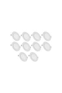 10 Adet 6 Watt Slim Led Panel Beyaz Işık Metal Kasa (delik Çapı : 10,5cm) ürün fotoğrafı