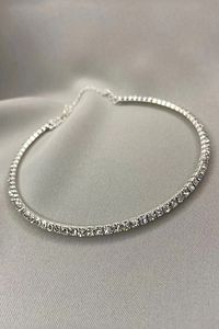 Kadın Rhinestone Choker Kolye Kly0007 Kly0007, One Size ürün fotoğrafı