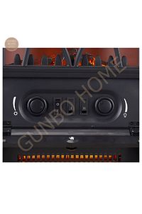 3 Tarafı Camlı Panaromik Soba Elektrikli Şömine 1800 W Elektrikli Soba Bacasız Şömine ürün fotoğrafı