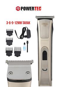 TR-558 Profesyonel Şarjlı Saç Sakal Ense Vücut Tıraş Makinesi ürün fotoğrafı