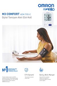 M3 Comfort 2 Kullanıcı Hafızalı Manşetli Üst Koldan Ölçer Dijital Tansiyon Aleti HEM-7155-E ürün fotoğrafı