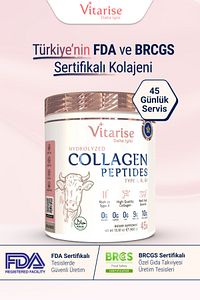 İçimi Kolay Tatsız Ve Kokusuz Hidrolize Kolajen (TİP 1-2-3) Toz Gıda Takviyesi ürün fotoğrafı