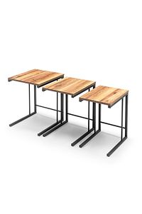 Zigon Sehpa, Metal Zigon Sehpa (3 LÜ C ZİGON SEHPA) ürün fotoğrafı