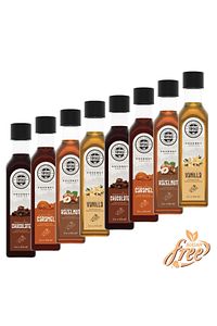 Şekersiz (SUGAR FREE) 8'li Kokteyl, Pasta Ve Kahve Şurubu Yüksek Aromalı Kalorisiz Formül (8X60ML) ürün fotoğrafı