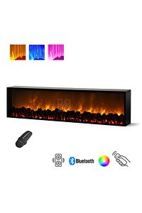 Elektrikli Şömine 120 X 30 X 14 Cm Renk Modlu Uzaktan Kumandalı ürün fotoğrafı