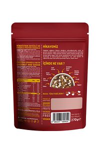 Protein Granola 3'lü Mix Paket - Hindistan C. & Kırmızı Meyveler & Karışık Kuruyemişli (270G) ürün fotoğrafı