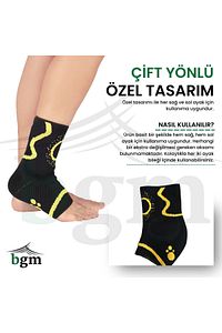 Malleol Destekli Ayak Bilekliği Örme Yüksek Kalite Örme Malleol Destekli Bileklik ürün fotoğrafı