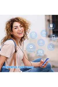 8GB DAHİLİ HAFIZALI BLUETOOTHLU MP3-MP4 ÇALAR SES KAYIT FM RADİO DAHİLİ HOPARLÖR EKRANLI MÜZİK ÇALAR ürün fotoğrafı