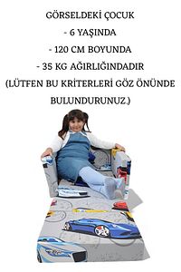 Çocuk Yatağı Komple Sünger Katlanabilir Koltuklu-(0-6 YAŞ)%100 Pamuklu Kumaş ürün fotoğrafı