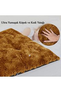 Peluş Kedi Ve Köpek Yatağı Yer Minderi - Karışık Renk ürün fotoğrafı