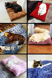 Peluş Kedi Ve Köpek Yatağı Yer Minderi - Karışık Renk ürün fotoğrafı