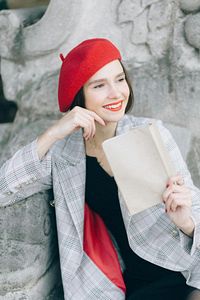 Fransız Keçe Bere Ressam Kırmızı ürün fotoğrafı