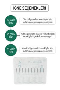 50 Adet K4 Gümüş Epilasyon İğnesi Orijinal Ballet K4 Çelik İğne 20402508 ürün fotoğrafı